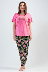 Woman Big Size Notice Pyjama Set
