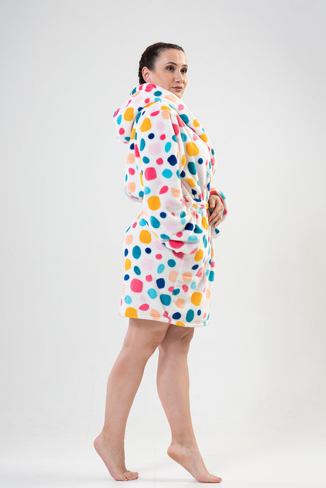 Woman Big Size Colorly Dressing Gown
