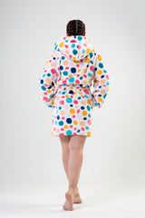 Woman Big Size Colorly Dressing Gown
