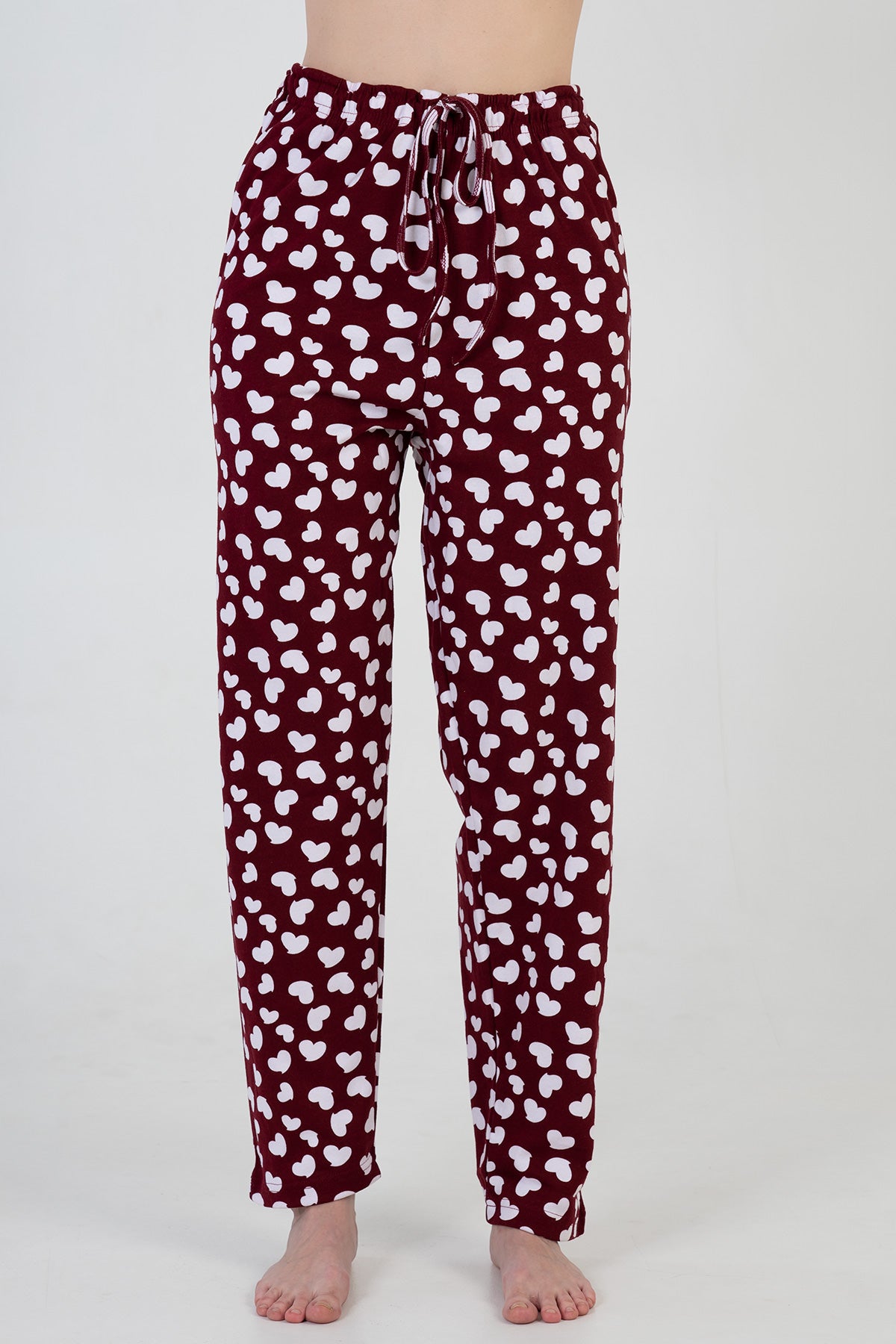 KADIN INTERLOK XXL CEPLI TEK ALT PIJAMA 