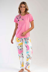 KADIN P.SUPREM O YAKA KISA KOL ETEGI OVAL PIJAMA TK