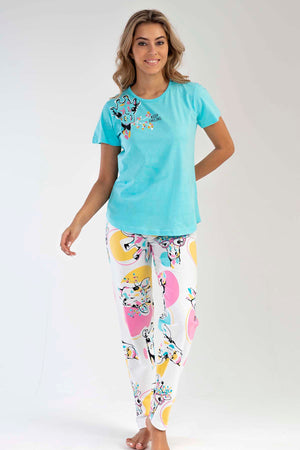 KADIN P.SUPREM O YAKA KISA KOL ETEGI OVAL PIJAMA TK 212333