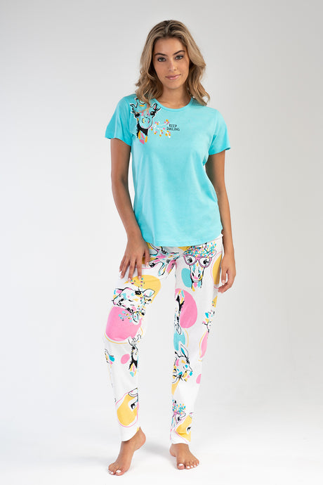 KADIN SUPREM KISA KOL PIJAMA TAKIM 212333