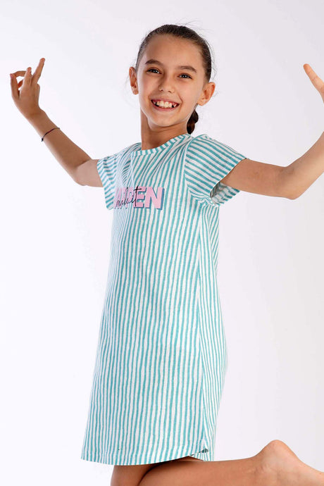 KIZ COCUK P.SUPREM O YAKA KISA KOL ETEGI OVAL TUNIK(3-4/9-10)