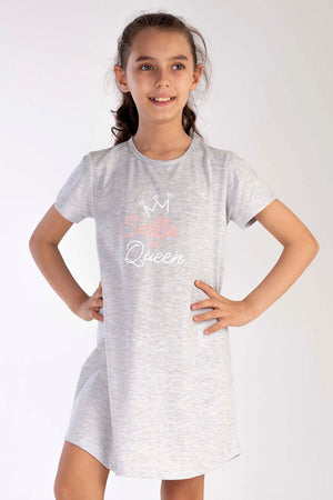 KIZ COCUK P.SUPREM O YAKA KISA KOL ETEGI OVAL TUNIK(3-4/9-10)                       