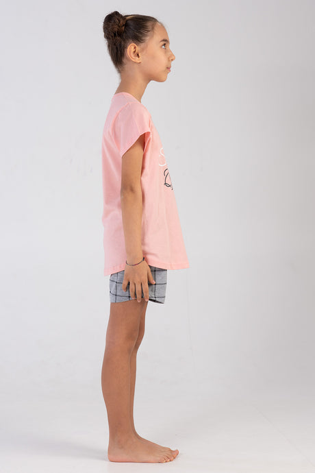 Kids' Girl Big Age Selfie Queen Short Set