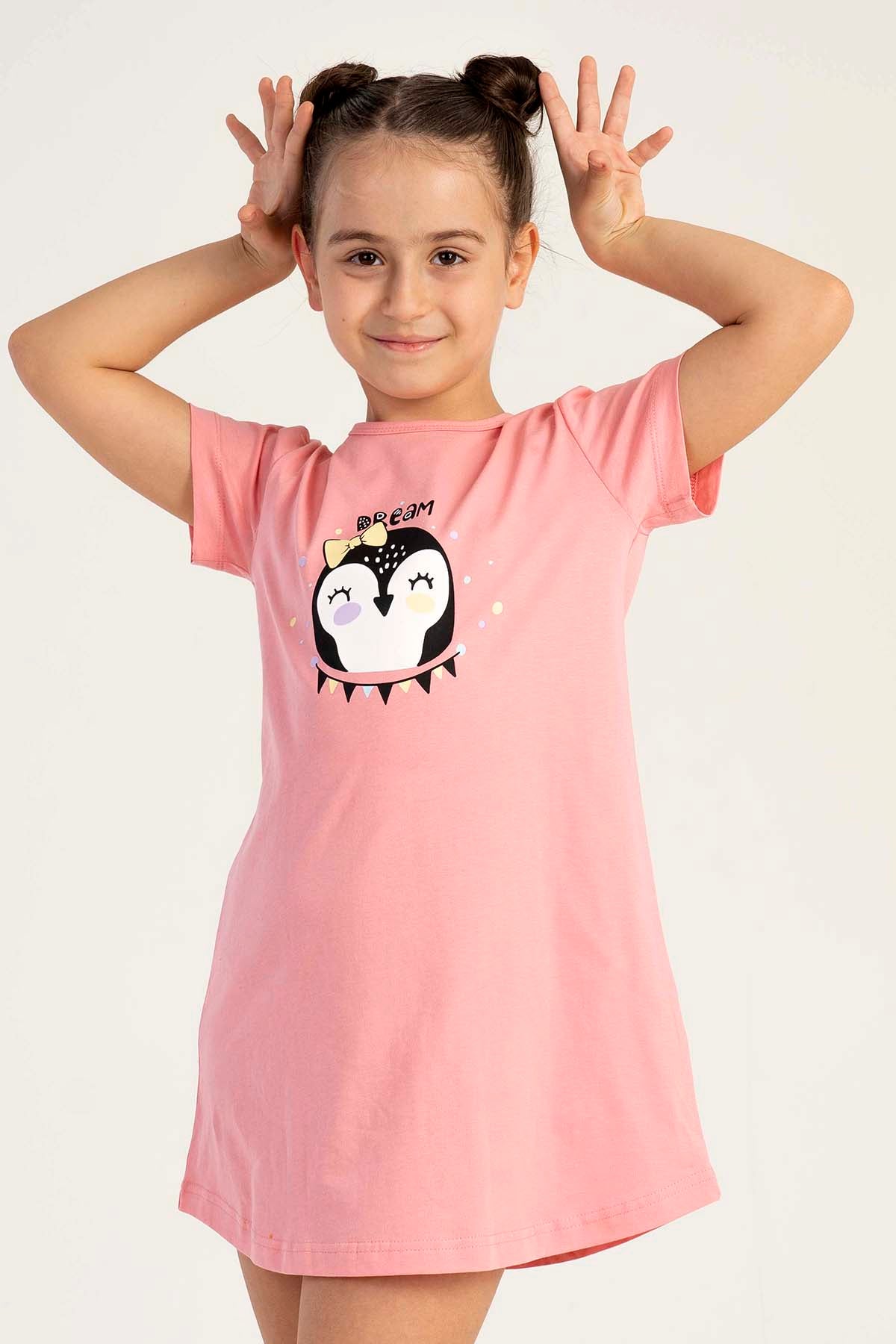 KIZ COCUK P.SUPREM O YAKA KISA KOL ETEGI OVAL TUNIK(3-4/9-10)