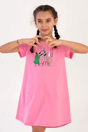 KIZ COCUK P.SUPREM O YAKA KISA KOL ETEGI OVAL TUNIK(9-10/15-16)