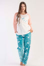 KADIN SOFT O YAKA REGLAN UZUN KOL ETEGI OVAL CEPLI PIJAMA TAKIM