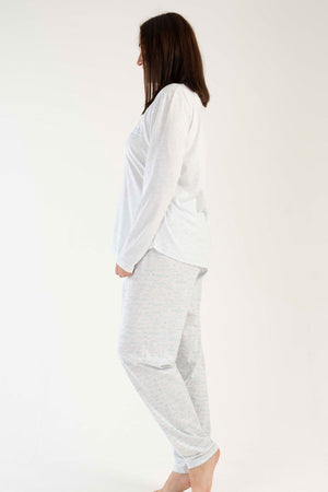 KADIN P.SUPREM XXL O YAKA UZUN KOL ETEGI OVAL PIJAMA TAKIM