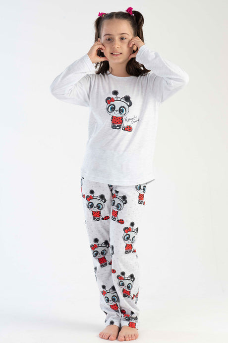 KIZ COCUK P.SUPREM O YAKA UZUN KOL ETEGI OVAL PIJAMA TAKIM(9-10/15-16) 303247