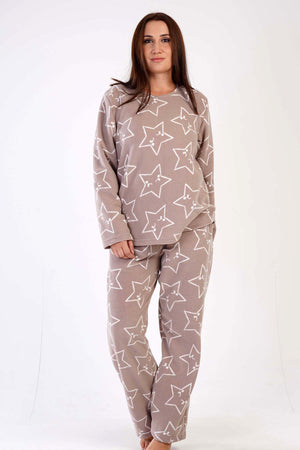 KADIN POLAR XXL O YAKA UZUN KOL ETEGI OVAL CEPLI PIJAMA TAKIM