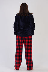Woman Soft Fleece Big Size Ready For Winter Pyjama Set