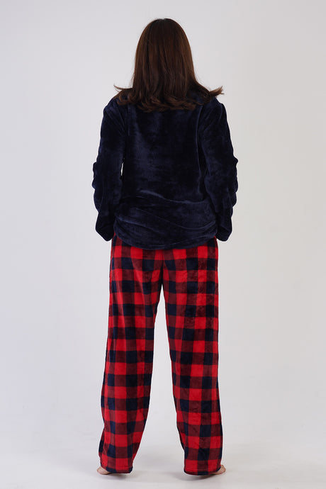 Woman Soft Fleece Big Size Ready For Winter Pyjama Set