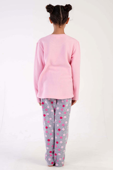 KIZ COCUK POLAR UZUN KOL PIJAMA TAKIM(7-8/13-14)