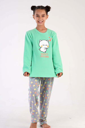 KIZ COCUK POLAR UZUN KOL PIJAMA TAKIM(7-8/13-14) 304151