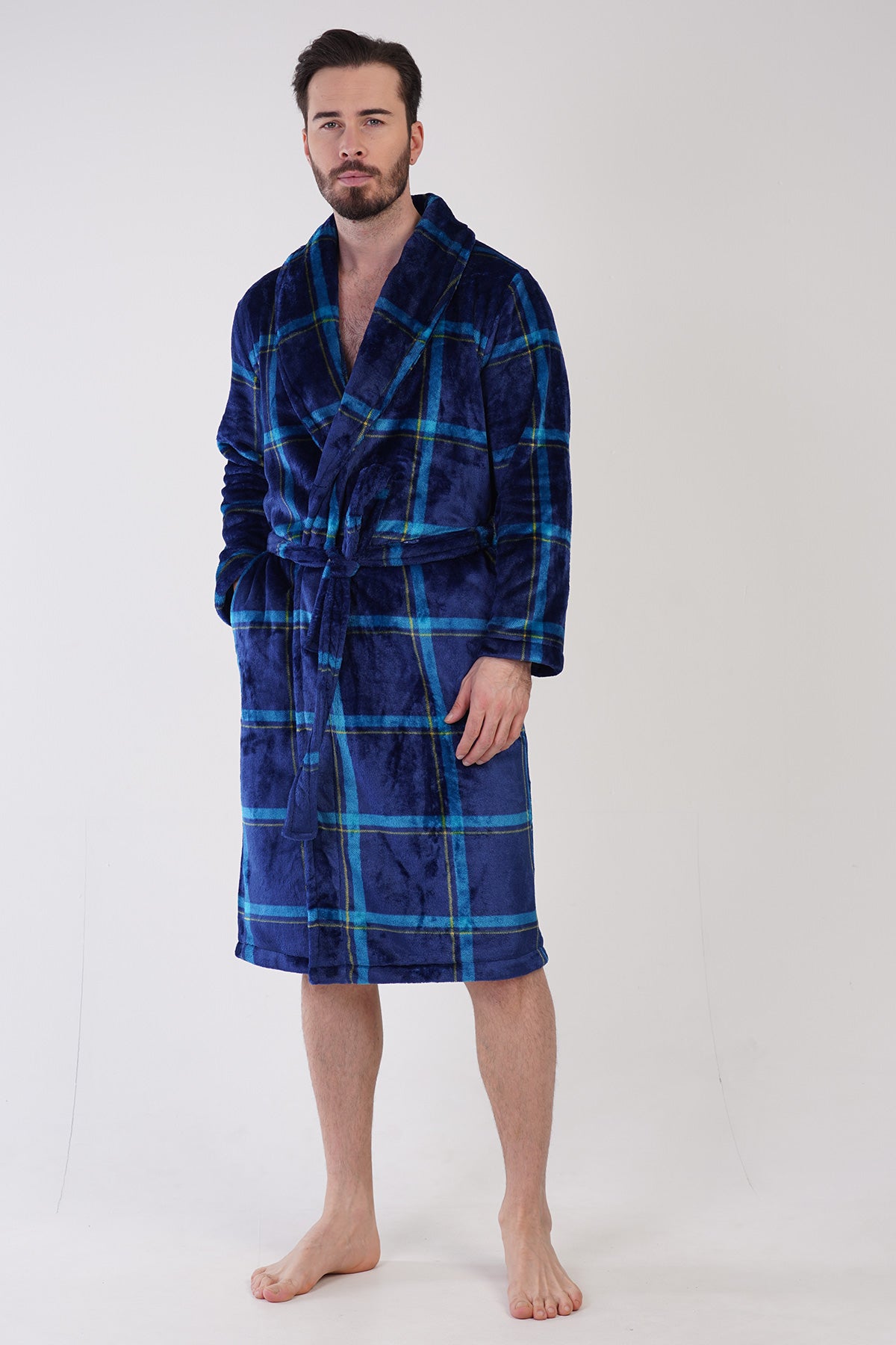 Man Apain Soft Long Sleeve Dressing Gown