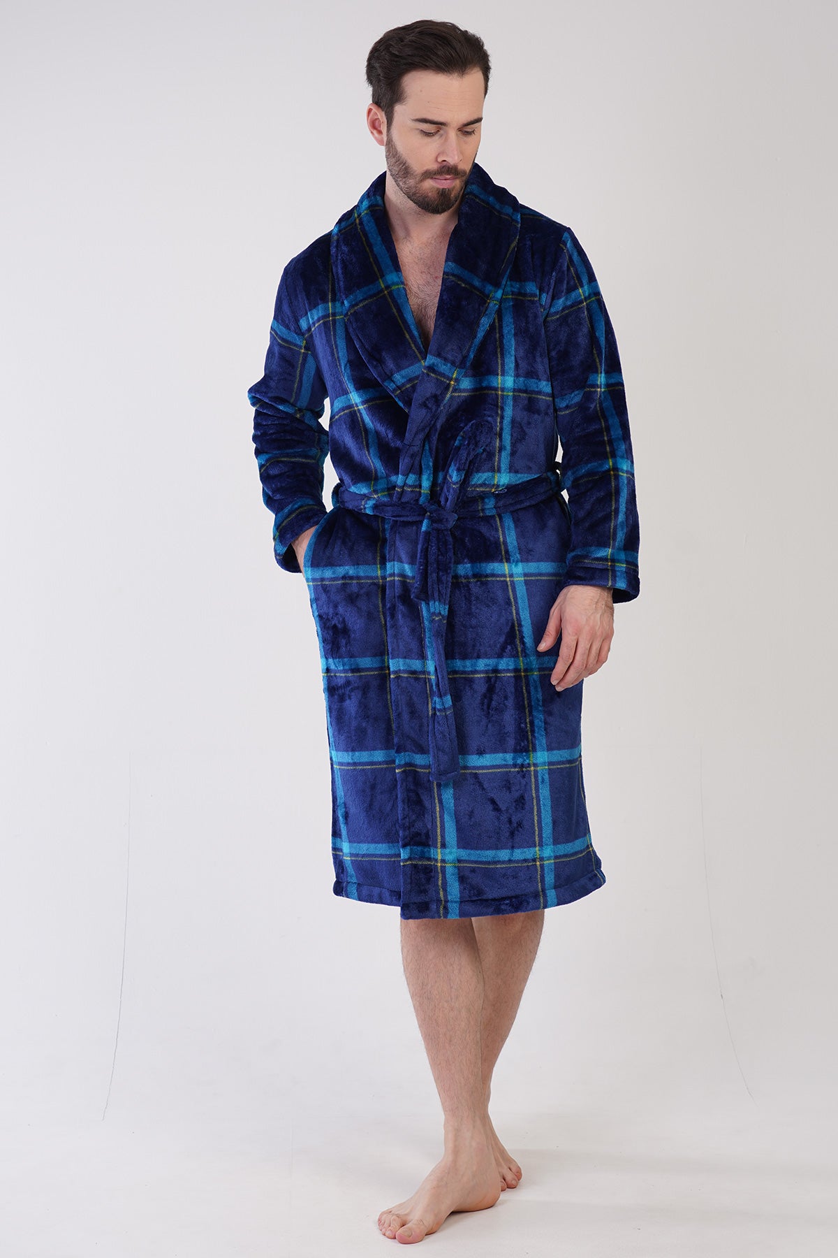 Man Apain Soft Long Sleeve Dressing Gown