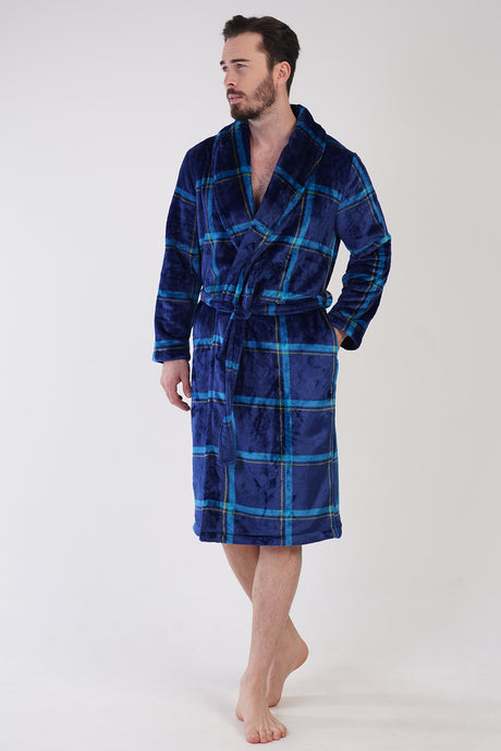 Man Apain Soft Long Sleeve Dressing Gown
