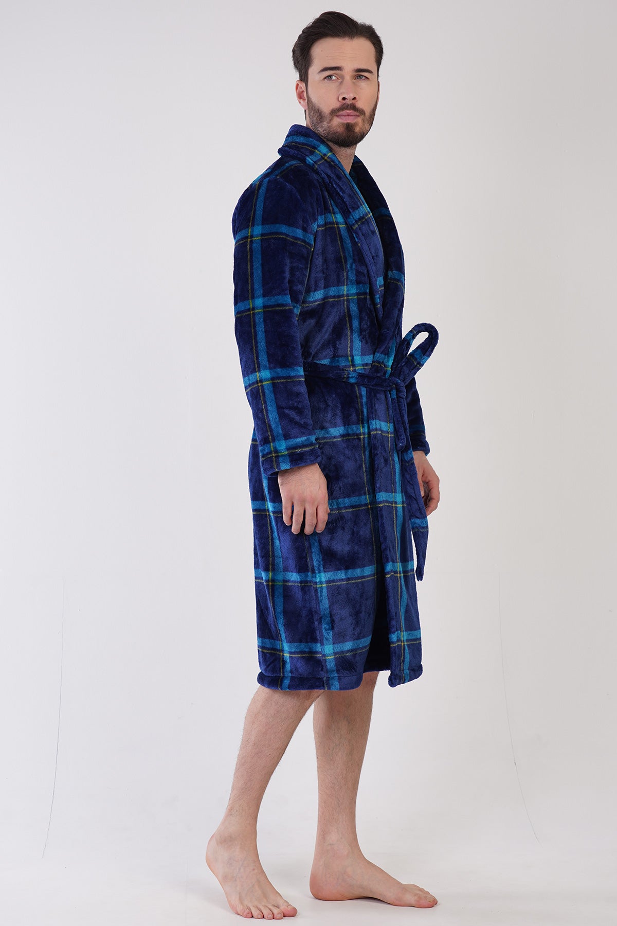Man Apain Soft Long Sleeve Dressing Gown