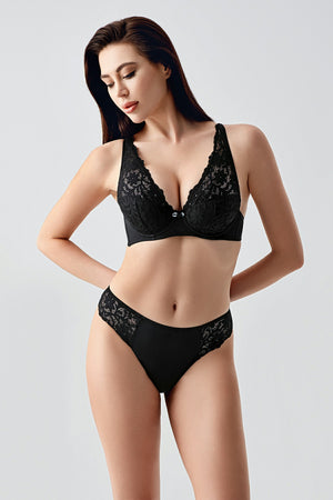 4156- B Cup Desteksiz Sütyen Külot Takım (2 Li Askılı Pk) 334156