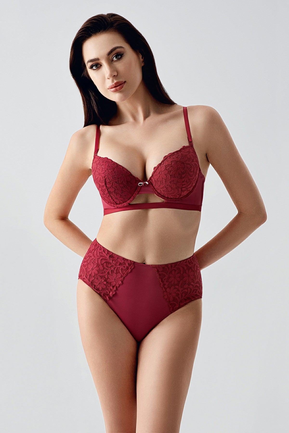 4159- B Cup Desteksiz Sütyen Külot Takım (2 Li Askılı Pk) 334159