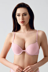7036-Çift Destekli B Cup Desenli Sütyen (2 Li Askılı Pk) 337036