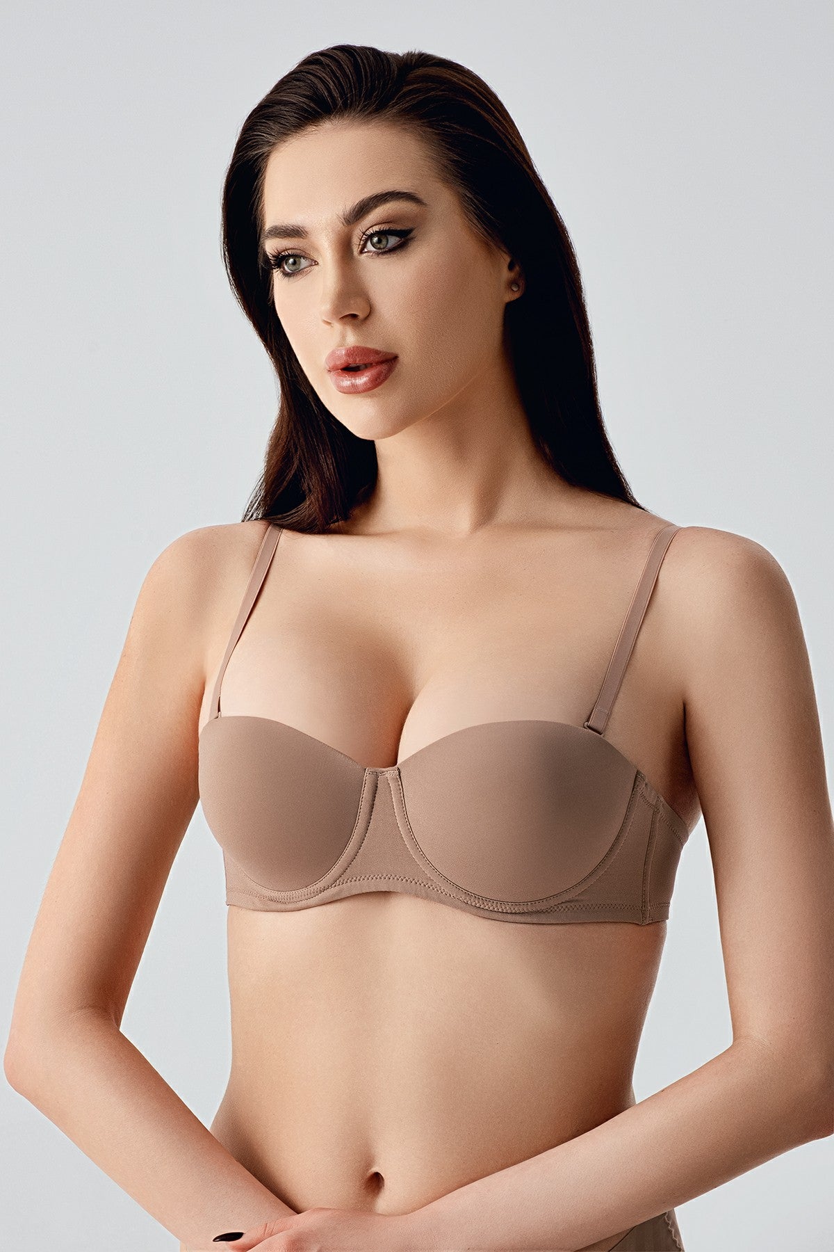7050-Desteksiz B Cup Basic Sütyen (2 Li Askılı Pk)