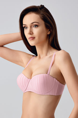 7051-Basic B Cup Desenli Sütyen (2 Li Askılı Pk)