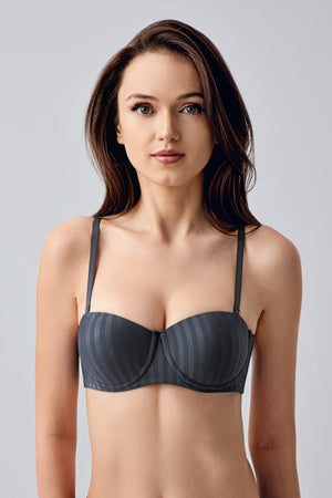 7051-Basic B Cup Desenli Sütyen (2 Li Askılı Pk) 337051