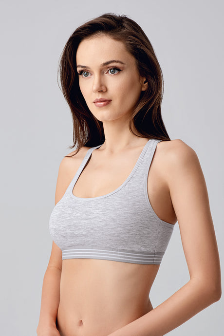 8134-Desteksiz B Cup First Bra Sütyen (2 Li Askılı Pk)