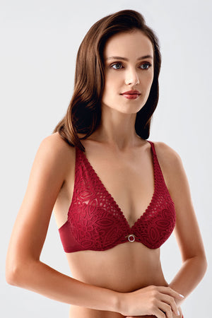 8345-Destekli B Cup Dantelli Sütyen (2 Li Askılı Pk) 338345