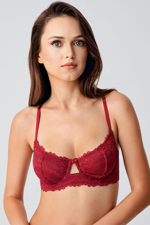 8380-Desteksiz B Cup Dantelli Sütyen (2 Li Askılı Pk) 338380