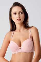 8415-Destekli B Cup Dantelli Sütyen (2 Li Askılı Pk) 338415