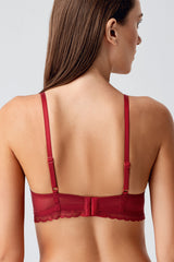 8390-Desteksiz C Cup Dantelli Sütyen (2 Li Askılı Pk)