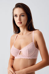 8400-Desteksiz C Cup Dantelli Sütyen (2 Li Askılı Pk)