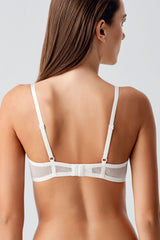 8410-Desteksiz C Cup Dantelli Sütyen (2 Li Askılı Pk)