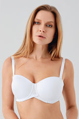 7057-Desteksiz D Cup Basic Sütyen (Askılı) 357057