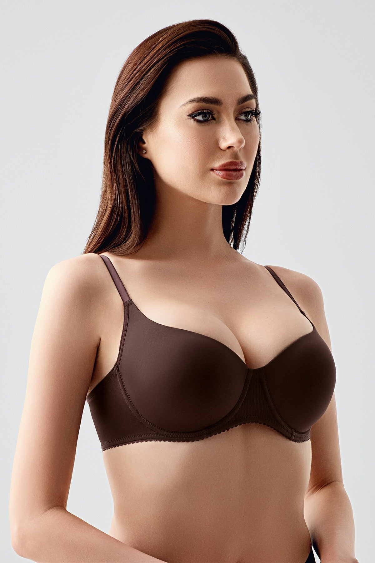 7110-Desteksiz D Cup Big Size Sütyen (2 Li Askılı Pk)