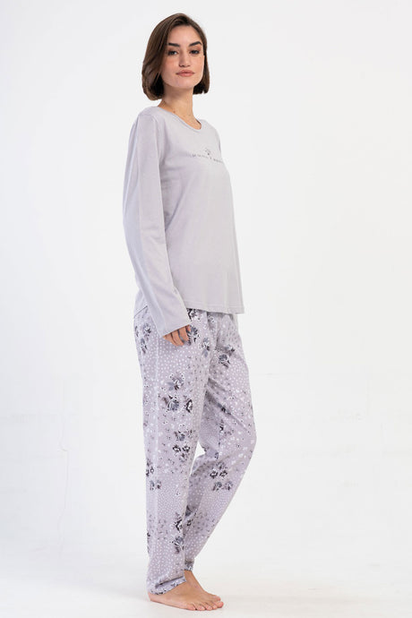 KADIN P.SUPREM BATTAL XXL O YAKA UZUN KOL ETEGI OVAL PIJAMA TAKIM