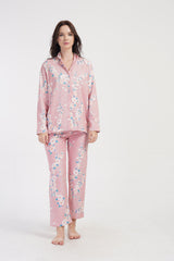 Woman Two Yarn Floya Buttoned Pyjama Set