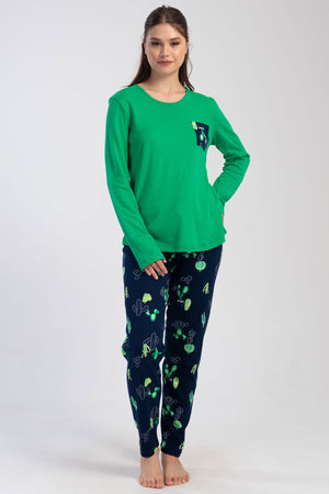 KADIN INTERLOK XXL O YAKA UZUN KOL ETEGI OVAL PIJAMA TAKIM
