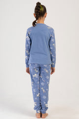 KIZ COCUK LYC SUPREM O YAKA REGLAN UZUN KOL MANSETLI PIJAMA TAKIM(7-8/13-14)