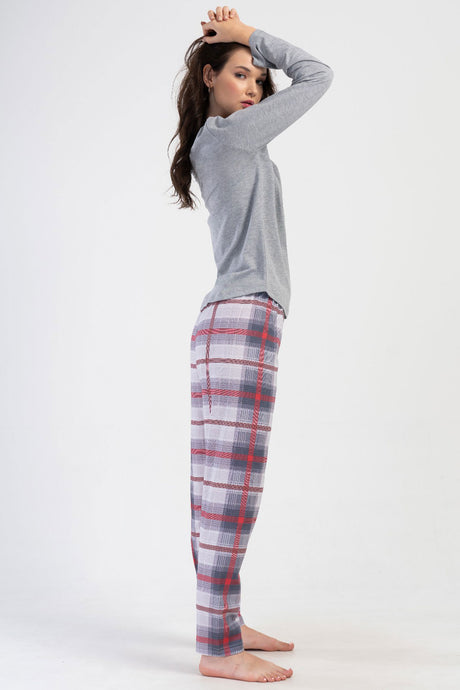 KADIN P.SUPREM XXL O YAKA UZUN KOL ETEGI OVAL PIJAMA TAKIM