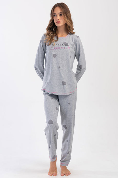 KADIN P.SUPREM XXL O YAKA UZUN KOL ETEGI OVAL PIJAMA TAKIM