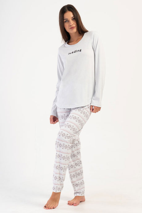 KADIN P.SUPREM O YAKA UZUN KOL ETEGI OVAL PIJAMA TAKIM