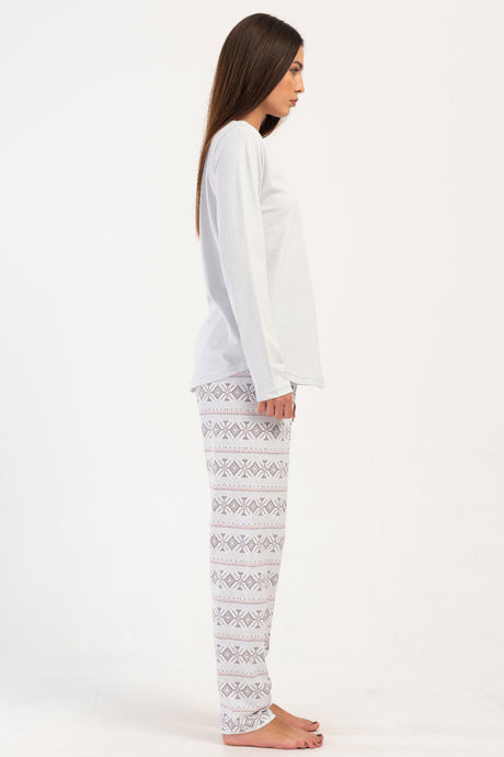 KADIN P.SUPREM O YAKA UZUN KOL ETEGI OVAL PIJAMA TAKIM