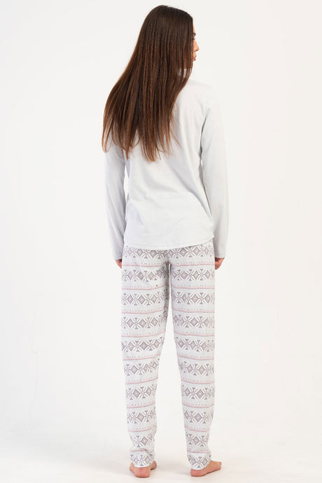 KADIN P.SUPREM O YAKA UZUN KOL ETEGI OVAL PIJAMA TAKIM