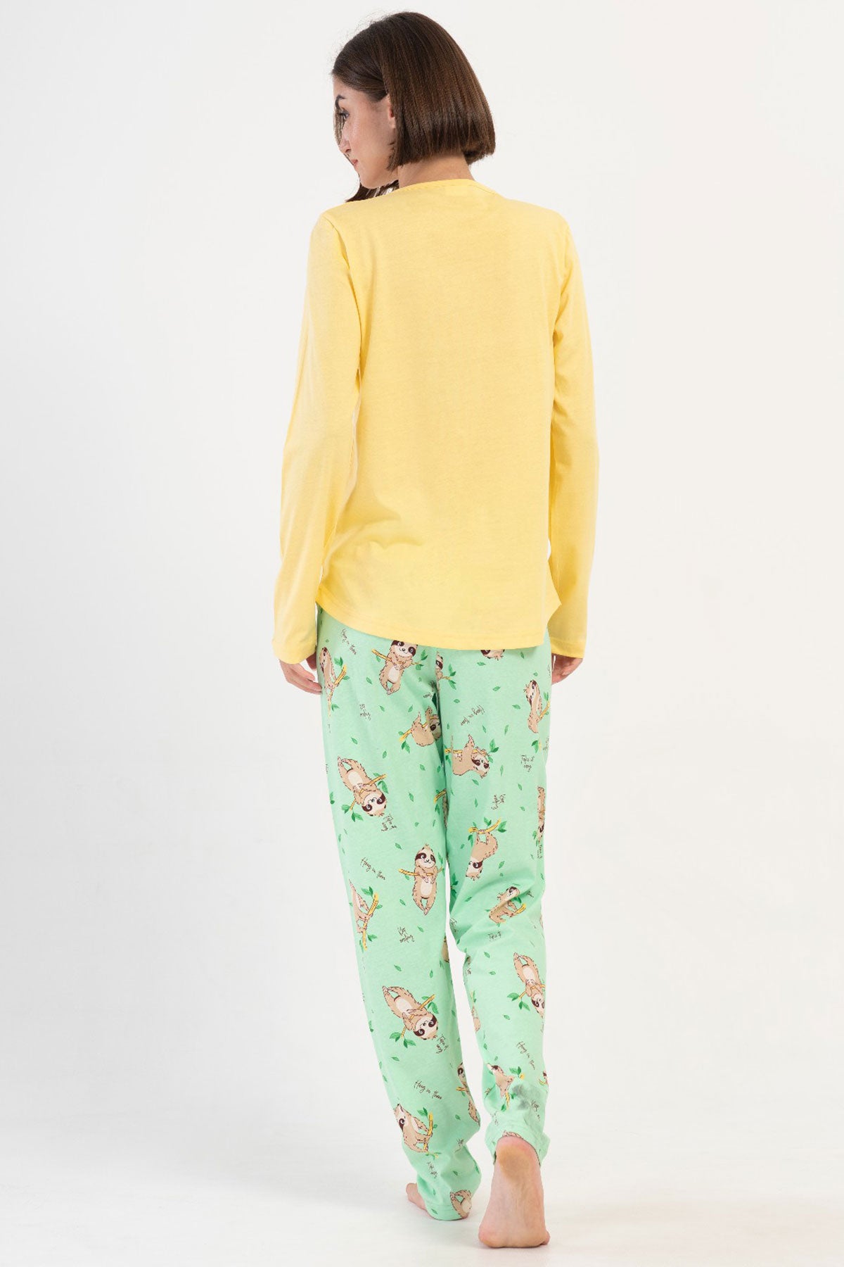 KADIN P.SUPREM O YAKA UZUN KOL ETEGI OVAL PIJAMA TAKIM