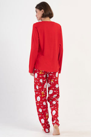 KADIN P.SUPREM XXL O YAKA UZUN KOL ETEGI OVAL PIJAMA TAKIM